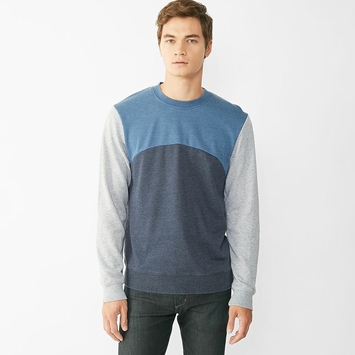 Alternative Men's Color-Blocked Eco-Fleece Champ - Athletic Style Sweatshirt, Polyester/Cotton Blend - View #8