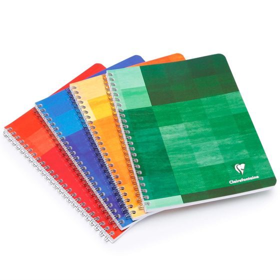 Clairefontaine A4 Spiral Bound Notebook (8.25 x 11.75) ( French Ruled (lined pages) [68141] )