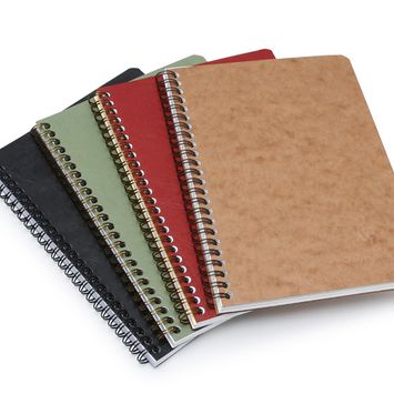 Clairefontaine Basics Large Spiral Bound Notebook (6 x 8.25) in Tan