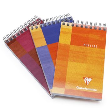 Clairefontaine Classic Pocket Top Spiral Bound Notepad (3.75 x 5.5) in Ruled (lined pages) [8626]