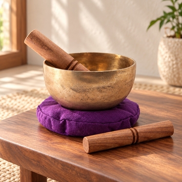 Hand-hammered Singing Bowl Set