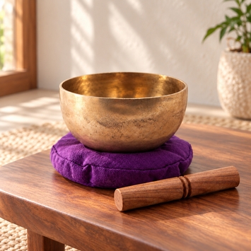 Hand-hammered Singing Bowl Set