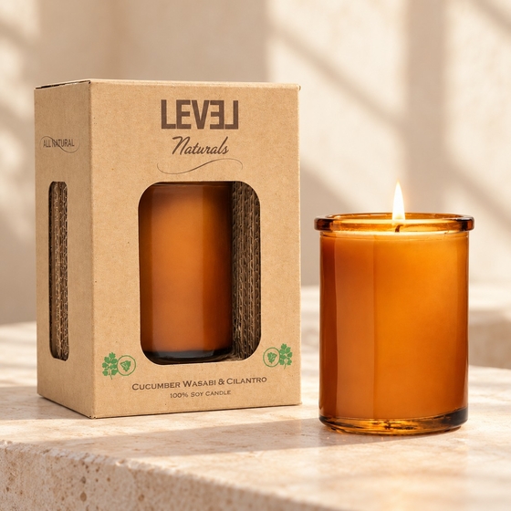 Level Naturals Eco-Mod Candle ( Cucumber Wasabi )