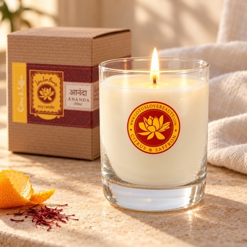 Lotus Love Beauty Kalava Soy Candle in Ananda (Citrus & Saffron)