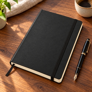Moleskine Classic Large Hard Cover Notebook (5 x 8.25) in Black