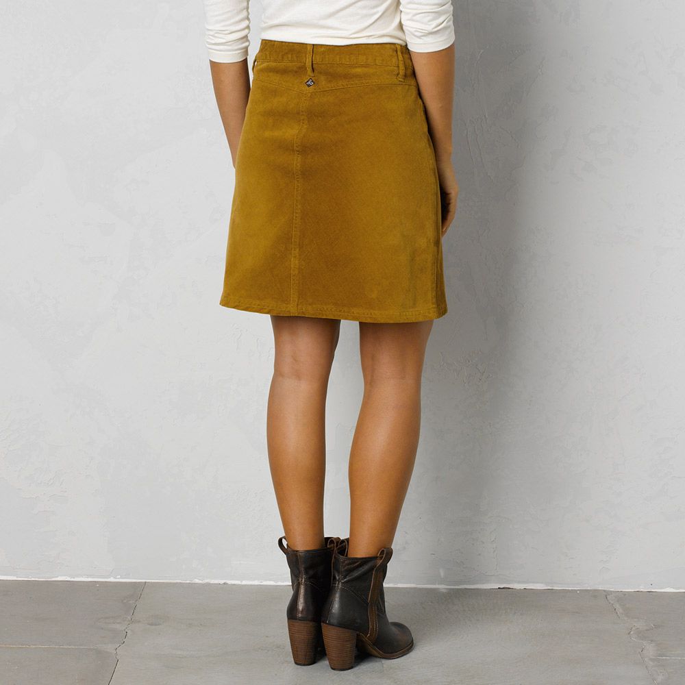 【PORTERNA】Furen corduroy short skirt BOUFOR Women's Corduroy Mini Skirt, High Waist Button Down