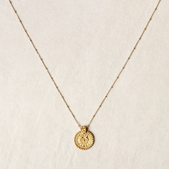 Satya Gold Mandala Pendant Necklace