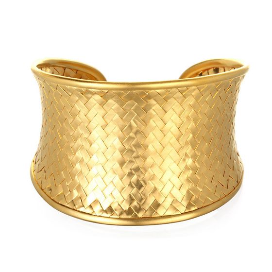 Satya Gold Woven Cuff Bracelet