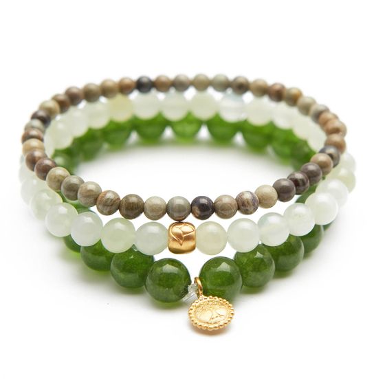 Satya Jewelry Blessed Beginnings Bracelet Set