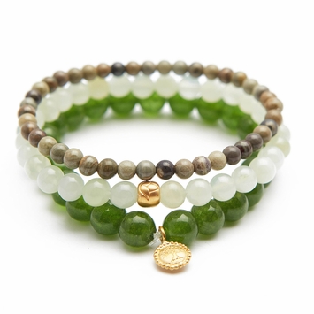 Satya Jewelry Blessed Beginnings Bracelet Set
