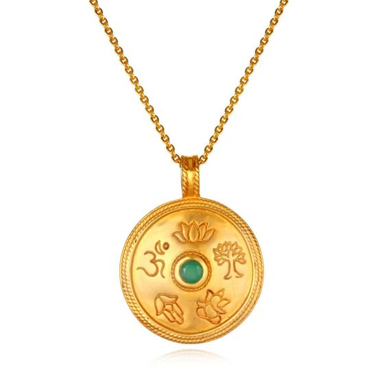 Satya Jewelry True Paths Emerald Abundance Necklace
