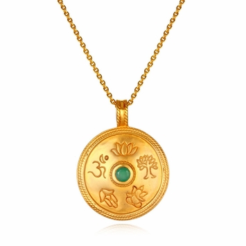 Satya Jewelry True Paths Emerald Abundance Necklace
