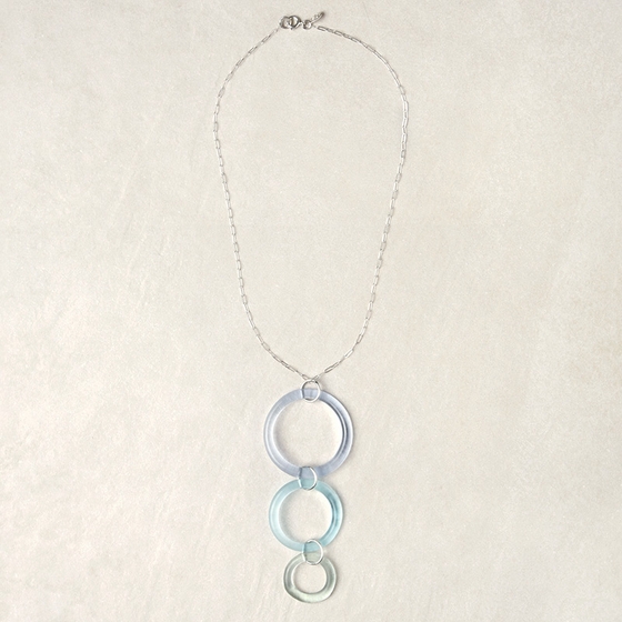 Smart Glass Triple Circle Necklace