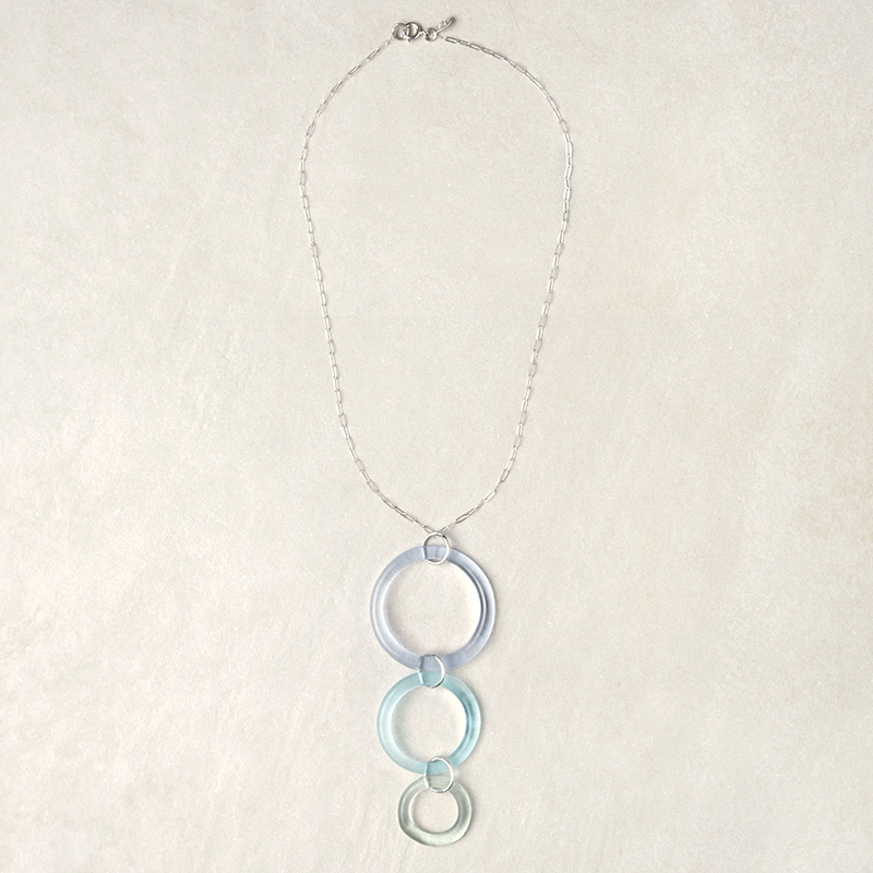 Smart Glass Triple Circle Necklace