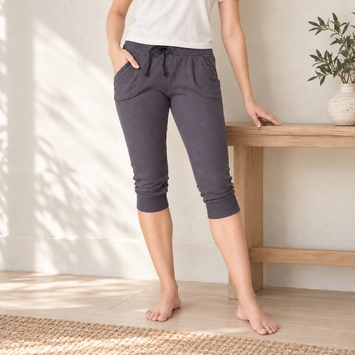 Solow Faux Cashmere Lounge Pant in Graphite
