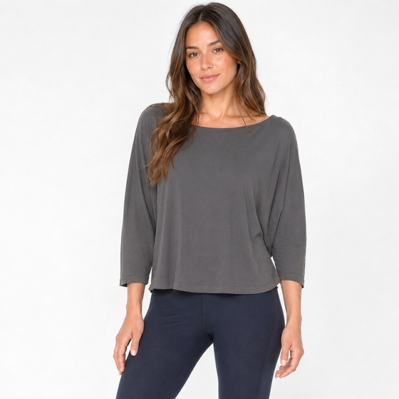 Splendid Vintage Whisper Long Sleeve Shirt ( Lead )