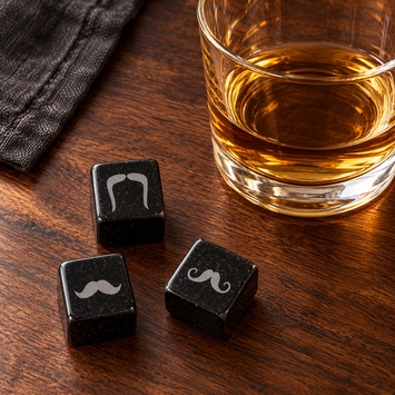 Teroforma Icon Mustache Whisky Stones