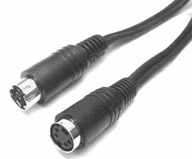 10' SVHS Gold Male to Female Flat Cable