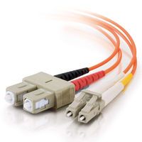 10m LC-SC 62.5-125 OM1 Duplex Multimode Fiber Optic Cable - Low Smoke Zero Halogen LSZH - Orange 10m LC-SC 62.5-125 OM1 Duplex Multimode Fiber Optic Cable - Low Smoke Zero Halogen LSZH - Orange