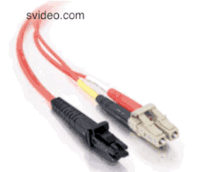 10m MTRJ-LC 62.5-125 OM1 Duplex Multimode PVC Fiber Optic Cable - Orange 10m MTRJ-LC 62.5-125 OM1 Duplex Multimode PVC Fiber Optic Cable - Orange