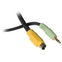12ft Value Series Bi-Directional S-Video and 3.5mm Audio to RCA Audio-Video Cable