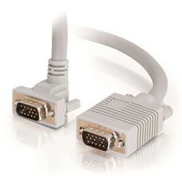 1ft Premium Shielded HD15 SXGA Male to Male Monitor Cable with 90deg Downward-Angled Male Connector 1ft Premium Shielded HD15 SXGA Male to Male Monitor Cable with 90deg Downward-Angled Male Connector