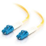 1m LC-LC 9-125 OS1 Duplex Singlemode PVC Fiber Optic Cable - Yellow 1m LC-LC 9-125 OS1 Duplex Singlemode PVC Fiber Optic Cable - Yellow