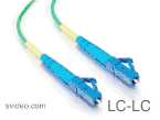 1m LC-LC 9-125 OS1 Simplex Singlemode PVC Fiber Optic Cable - Green 1m LC-LC 9-125 OS1 Simplex Singlemode PVC Fiber Optic Cable - Green