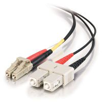 1m LC-SC 50-125 OM2 Duplex Multimode Fiber Optic Cable - Plenum CMP-Rated - Black 1m LC-SC 50-125 OM2 Duplex Multimode Fiber Optic Cable - Plenum CMP-Rated - Black