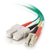 1m LC-SC 62.5-125 OM1 Duplex Multimode PVC Fiber Optic Cable - Green 1m LC-SC 62.5-125 OM1 Duplex Multimode PVC Fiber Optic Cable - Green