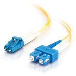 1m LC-SC 9-125 OS1 Duplex Singlemode PVC Fiber Optic Cable - Yellow 1m LC-SC 9-125 OS1 Duplex Singlemode PVC Fiber Optic Cable - Yellow