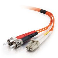 1m LC-ST 62.5-125 OM1 Duplex Multimode Fiber Optic Cable - Plenum CMP-Rated - Orange 1m LC-ST 62.5-125 OM1 Duplex Multimode Fiber Optic Cable - Plenum CMP-Rated - Orange