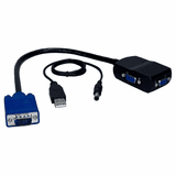 VALUE Splitter Vidéo Portable 2 Ports VGA – 250 MHz – Résolution Jusqu’à 1920x1440 – Idéal Présentations Éducation Bureau
