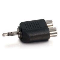 3.5mm Stereo Male to Dual RCA Female Audio Adapter