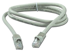 3 ft  CAT6 Gigabit Crossover Flexible Molded Gray Patch Cord