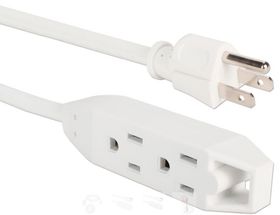 3 Prong 25 ft. power extension white.