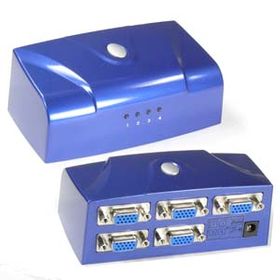 4-Port VGA Switch, Electronic Push Button