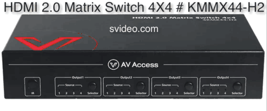 4X4 4K HDMI Matrix Switch