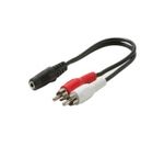 6in 3.5mm Stereo Jack to 2-RCA Plug Y Audio Cable 6in 3.5mm Stereo Jack to 2-RCA Plug Y Audio Cable