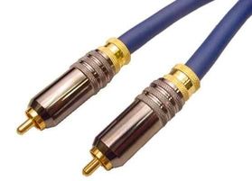 8mm Triple Shielded Single RCA Male to Male Locking Plugs 25' Long
