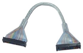 9 inch 3.5 inch Floppy Single Drive Translucent Silver Round Internal Cable