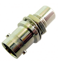 RCA Female to BNC Female Feed-through Bulkhead Connector 3/8"