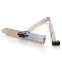 DB9 Male Serial RS232 Add-A-Port Adapter with Bracket for Intel Motherboards