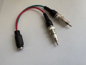 Female S-Video to 2 Male RCA Breakout Cable