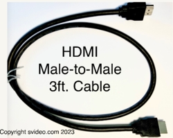 HDMI Male-to-Male 3 Ft.