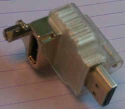HDMI Right Angle Locking Adapter