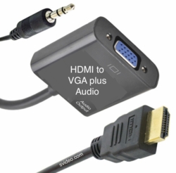 HDMI to VGA & Stereo Audio Convertor