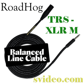 HOGBLC-50MS RoadHog Balanced Line Cable TRS - XLRM <b>50FT </b>