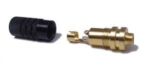 Interlocking Female 3.5mm Jack with Chrome Body - DISCONTINUED
