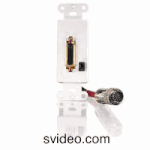 RapidRun Digital DVI-D and 3.5mm Audio Passive Wall Plate - White RapidRun Digital DVI-D and 3.5mm Audio Passive Wall Plate - White